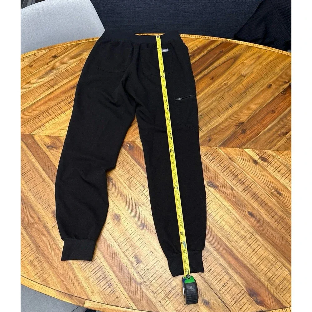 Figs Yola Jogger Scrub Pants Men’s XS Black Gray Drawstring Cargo Medical EUC